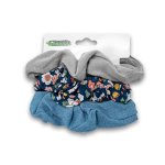 Fashion Hair Scrunchie 3 Pack - Blue