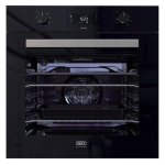 Defy – Dbo 489 Slimline Oven- Thermofan +- Black- Eye Level