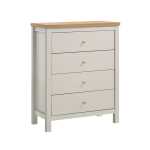 Giana Wooden 4 Drawer Chest White