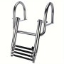 Marinex Marine Hardware Accessories Stainless Steel Marine Ladder Yacht Speedboat Concealed Folding Ladder Arched Handrails Telescopic Ladder Launching Ladder