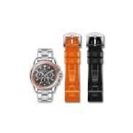 Premium Black Dial Multifunction Watch