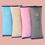 1PC Car Seat Belt Cover Shoulder Strap Holder Cute Extended And Thickened Plush Seat Belt Shoulder Strap
