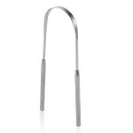 Tongue Scraper Tongue Cleaner Surgical Grade Stainless Steel Reusable Professional Eliminate Bad Breath For Adults