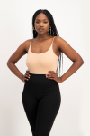 Mindy Strappy Bodysuit - Nude - M
