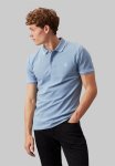 Calvin Klein Tipping Slim Polo - Faded Denim