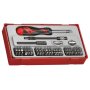 Teng Tools 74PC Ratcheting Bits Driver Tray
