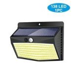 138LED 1PC Solar Lights Outdoor Waterproof Motion Sensor Solar Powered