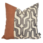 Faux Leather & Pattern Scatter Cover 1