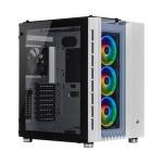 Corsair Crystal Series 680X High Airflow Argb Tempered Glass Mid Tower Case – White