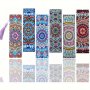 DIY Mandala Diamond Painting Bookmark Kits For Adults - Flower Themed Crystal Rhinestone Embroidery Special Shaped Irregular Diamonds PU Leather Craft With Tassel 1pc Set