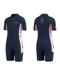 Seaskin Kids Wetsuit For Girls Toddler 2MM Front Zip Thermal Swimsuits Shorty Diving Suits