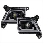 1PAIR Front Bumper LED Fog Lights+harness Drl Driving Lamp Assy