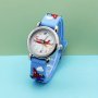 Cute Cartoon 3D Airplane Boys Silicone Quartz Watch