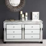Blanca Mirror Chest Of 6 Drawers