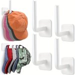 Easy-install No-drill Hat Hooks - 1 2 4PCS Multi-functional Wall-mounted Cap Holder For Baseball Caps & More