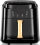 8L Digital Touchscreen Air Fryer 1400W Rapid Air Circulation Familysize 4 Presets Nonstick Dishwashersafe Basket White