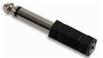 Audio Adapter 6.3MM Mono Jack - 2.5MM Mono Socket - 6.3MM Mono Jack - 2.5MM Mono Socket