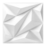 16 Piece White 3D Diamond Wall Panels Textured Pvc Covers 4M