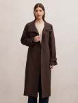 Florence Funnel Neck Trench Coat - 16 Chocolate