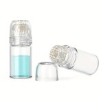 Hydra Needle 5ML Clear Rolling Bottles Microneedling Derma Stamp 20PINS Golden Titanium Alloy Needle Professional Needles Cartri