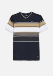 Soviet Boys V-neck Y dye Stripe - Navy