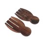 Sono Salad Servers Hands - Dark Wood