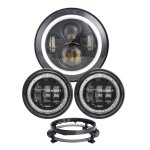 LED360 Rgb Magic Lighting 7" & 2 X 4.5" Headlamp Kit For Harley Davidson - Autostyle Motorsport South Africa