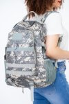 Senza Camo Military Tactical Travel Backpack For School Camping & Hiking With Multiple Pockets