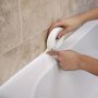 Self-Adhesive Waterproof PVC Sealing Strip - 3.17meter Roll For Bathroom & Kitchen Shower And Sink Edge Tape Bathroom Wallpaper Waterproof Bathroom Floor Tiles Self Adhesive Waterproof