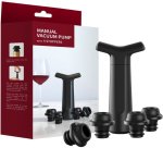 Manual Wine Vacuum Pump With 4 Stoppers Plastic Bottle Stopper
