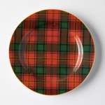 - Red Tartan Side Plate