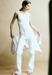 Bootcut High Jeans - White