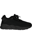 Black Mesh Lace-up Sneakers - 9 Black