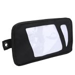 Herchr Surfing Bag 10IN Black Surfboard Surfing Fin Storage Bag Pocket Durable Canvas Handbag For Water Sports Fishing Terminal