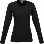 Ladies Long Sleeve Portland T-Shirt – Black