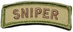 Embroidered Morale Patch - Sniper 1.25" X 3