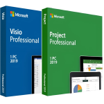 Microsoft Project 2019 Professional & Visio 2019 Professional Bundle