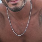 1PC Titanium Steel Necklace Street Fashionable Hip Hop Jewelry Accessories For Men Father's Day Gift