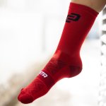 Crew Cycling SOCKS- Crimson - 8-12