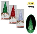 Xmas Table Decor Light-up Tree 18.5X7CM