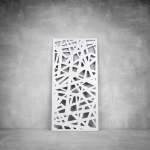 Laser Cut Screen - Design 061 - 1040 X 535 X 20 Matt White Indoor