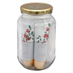 Natures Edition Pamper Jar With Hand And Nail Cream Bath Crystals Plus Soap And Shower Gel - 4 Piece
