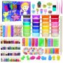 Ultimate 121 Piece Diy Glow Slime Making Kit Toys Set For Kids Age 6+