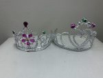 Plastic Queen Crown Silver Gold