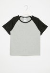 PoP Candy Reglan Tee-grey & Black