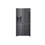 LG 761L Black Stainless Steel Side By Side Fridge Door-in-door GC-J297CQAL.AMCQESA