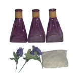 Glass Decorations Purple - Candle Holder