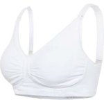 Maternity And Nursing Bra With Padded Carri-gel Support White Medium