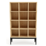Holly Vertical Cubicle Shelf - White Oak