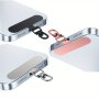 360 Rotatable Stainless Steel Phone Clip With Ultra-thin Metal Pad And Durable Lanyard - Safe And Stylish Mobile Accessory